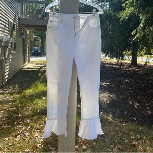 Forever 21 Women's White Jeans Wide Leg
